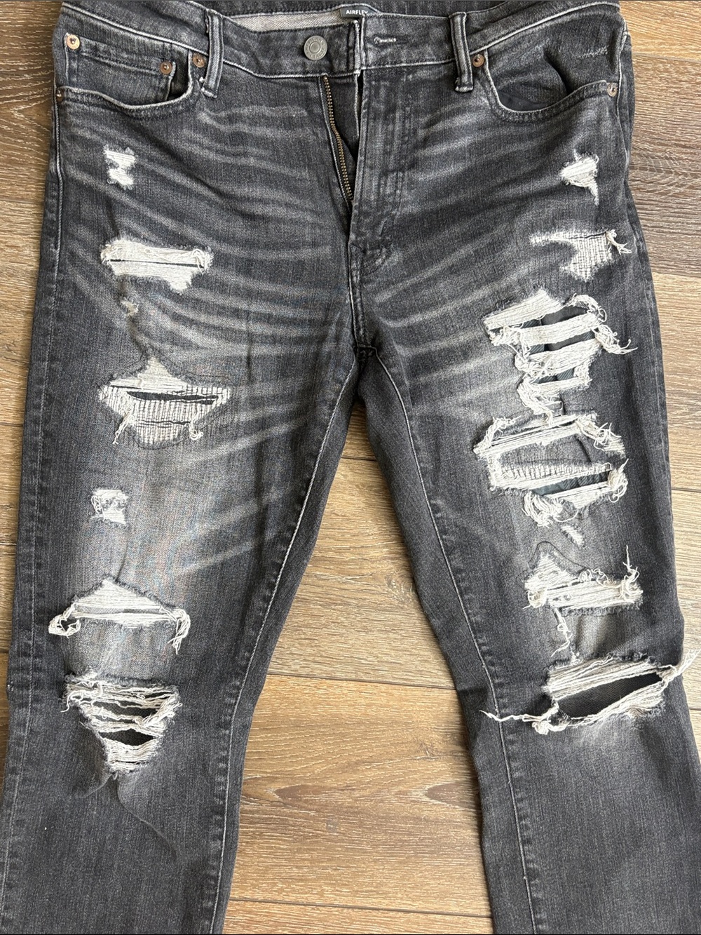 American Eagle Outfitters Men's Ripped Jeans 33 x 34 - Picture 5 of 7
